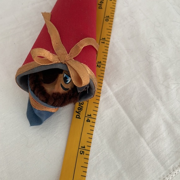 Antique German Puppet On Wood Stick - Picture 12 of 14